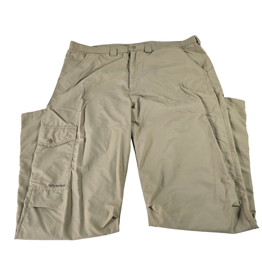 Helly Hansen Mens Tan Khaki Cargo Hiking Pants Outdoor Utility‎ Size 42x31